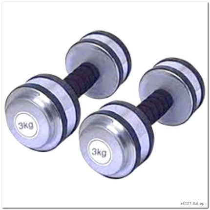 Sports House Dumbbell Silver Pair – 3kg