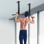 Wall Mounted Pull Up Chin Up Bar Black