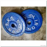 Sports House Dumbbell Weight Plate Blue 5 KG- 2 Pcs