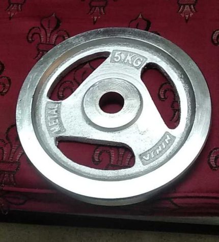 5 kg - Silver Dumbell plate 1 piece