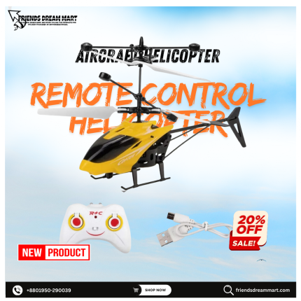 Mini Remote Control Rechargeable Helicopter – Kids RC Toy