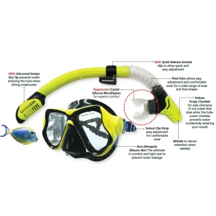 Professional Snorkel Mask Set