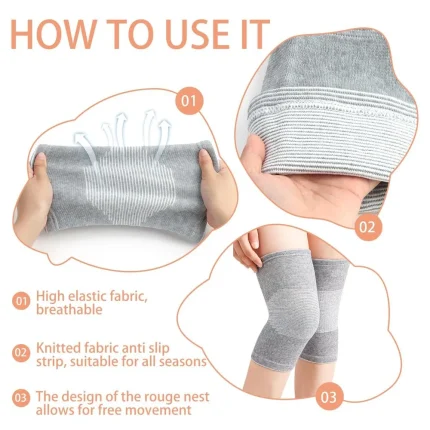 Grey Knee Compression Sleeve
